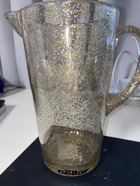 The Cellar Holiday Cheer Glitter Pitcher, NWT